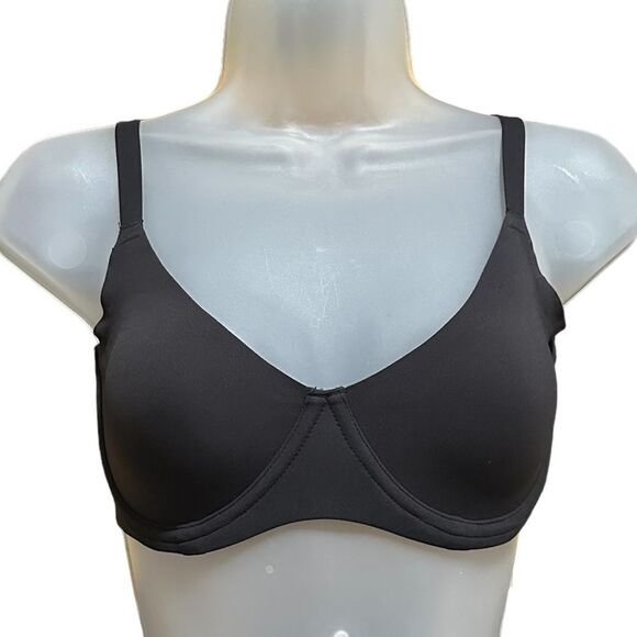 NWT SKIMS Fits Everybody Unlined Demi Bra In Onyx Black Bra - Picture 5 of 8